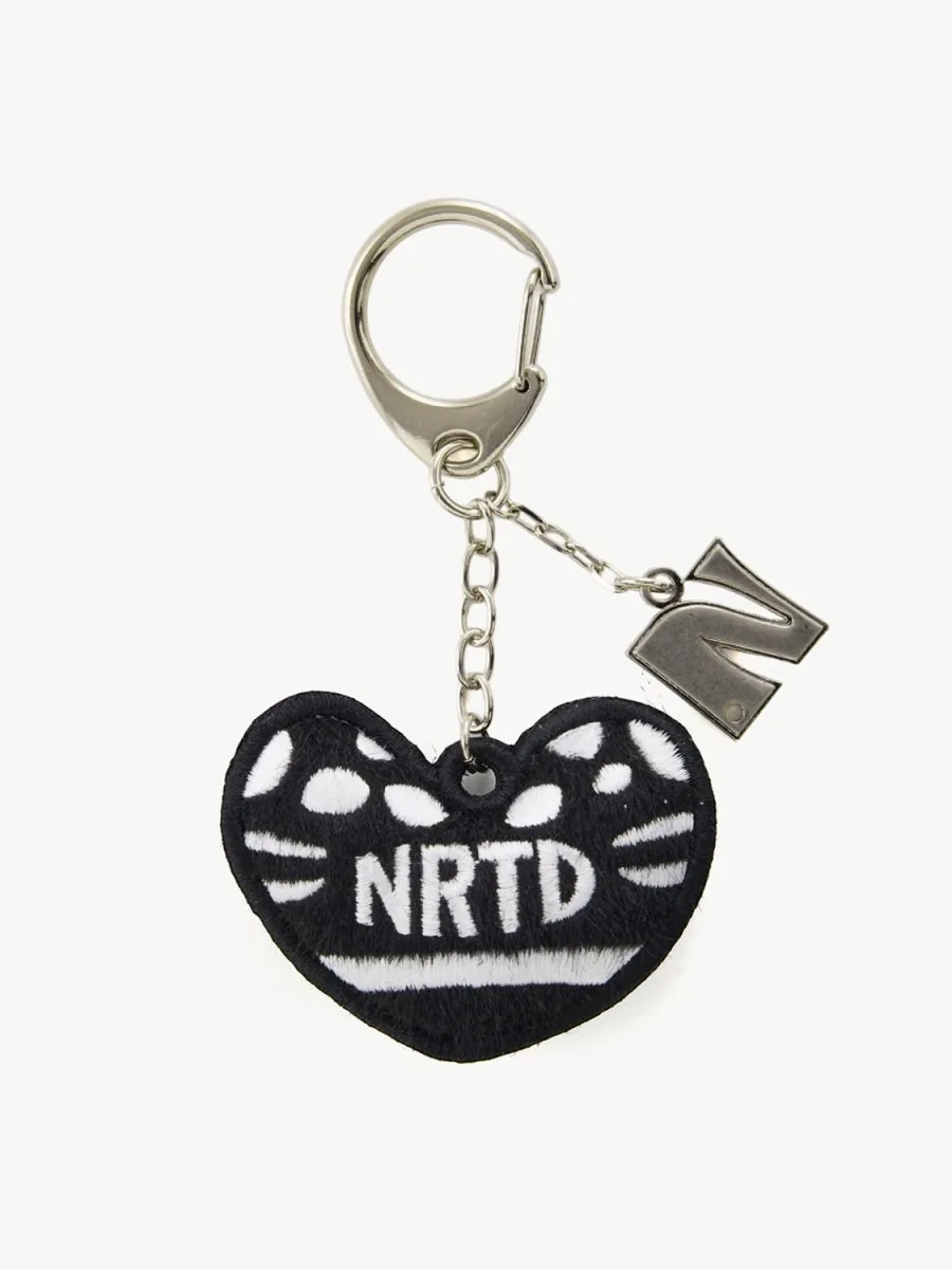 Whale Heart Pony-Hair Keyring 1