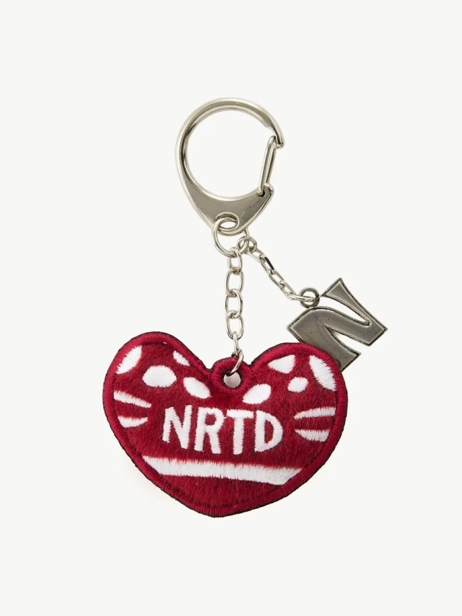 Whale Heart Pony-Hair Keyring