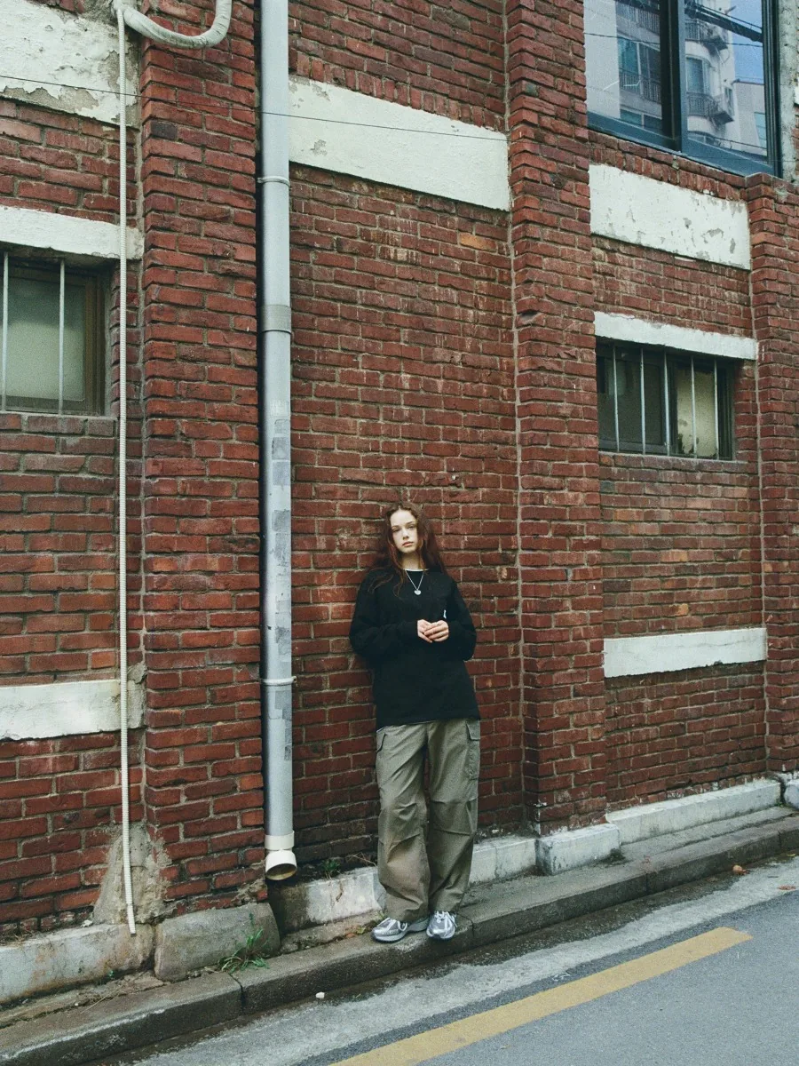 Wide Cotton Cargo Pants 6