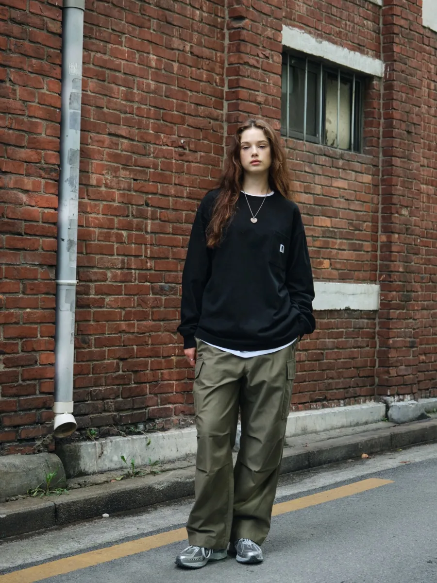 Wide Cotton Cargo Pants 2