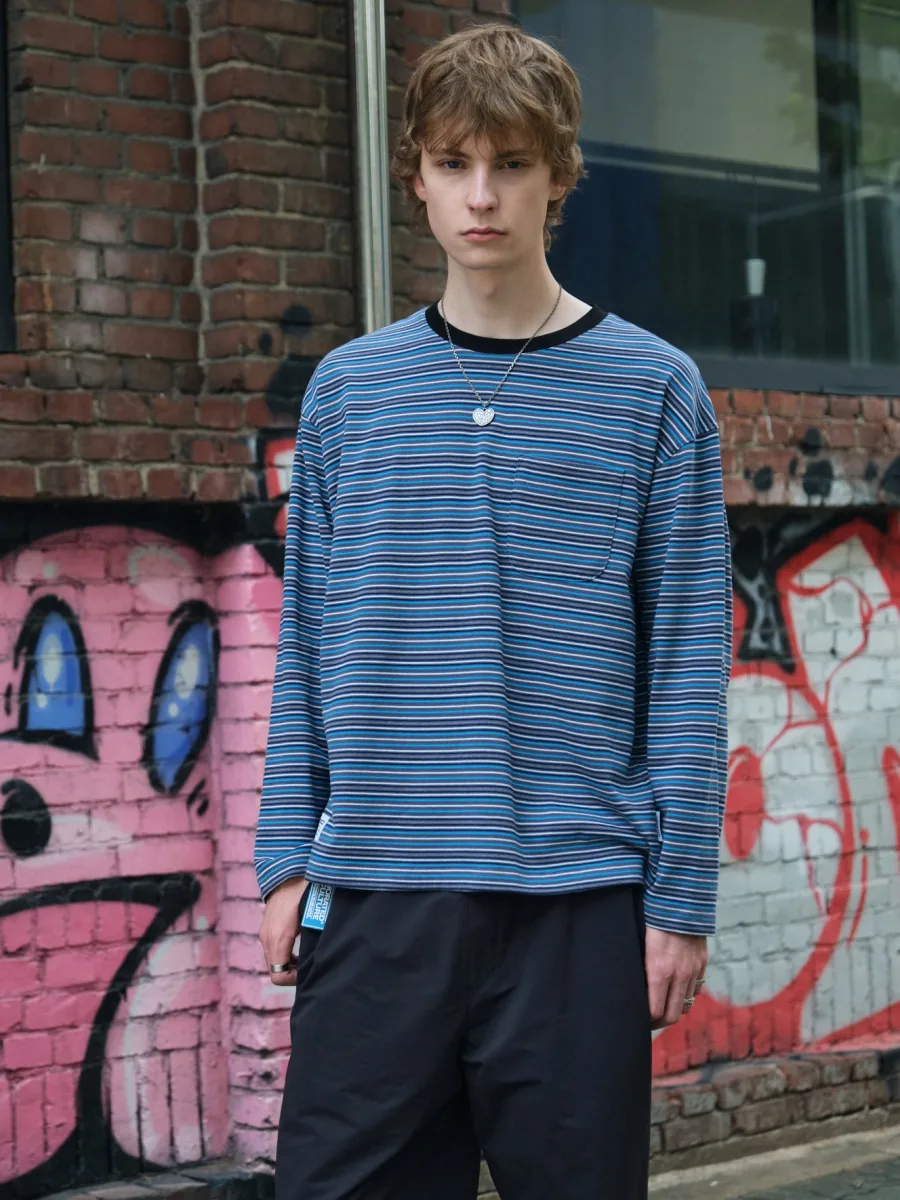 Stripe Border T-Shirt 1